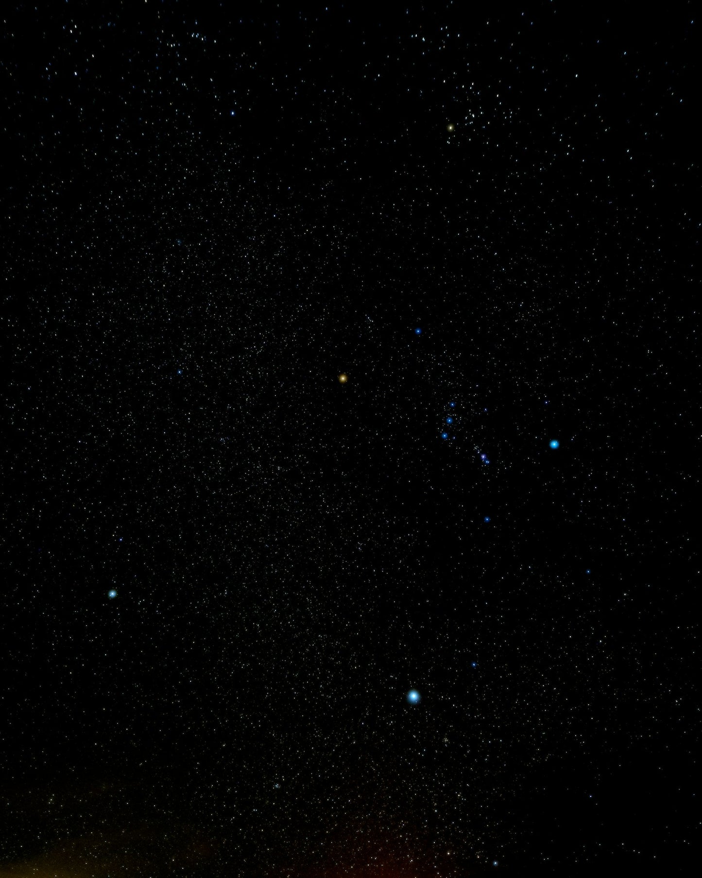 Zodiac Star Map Personalized Print - starry night sky