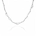 Buyongwant Y2k Irregular Necklace Moonlight Stone Splice Personalized Versatile Collar Chain Fashion Womens Pendant Silver Jewelry for Women 16.34 Inch