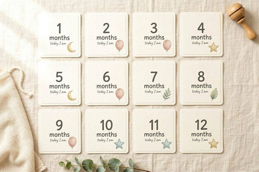 Baby Monthly Milestone Cards