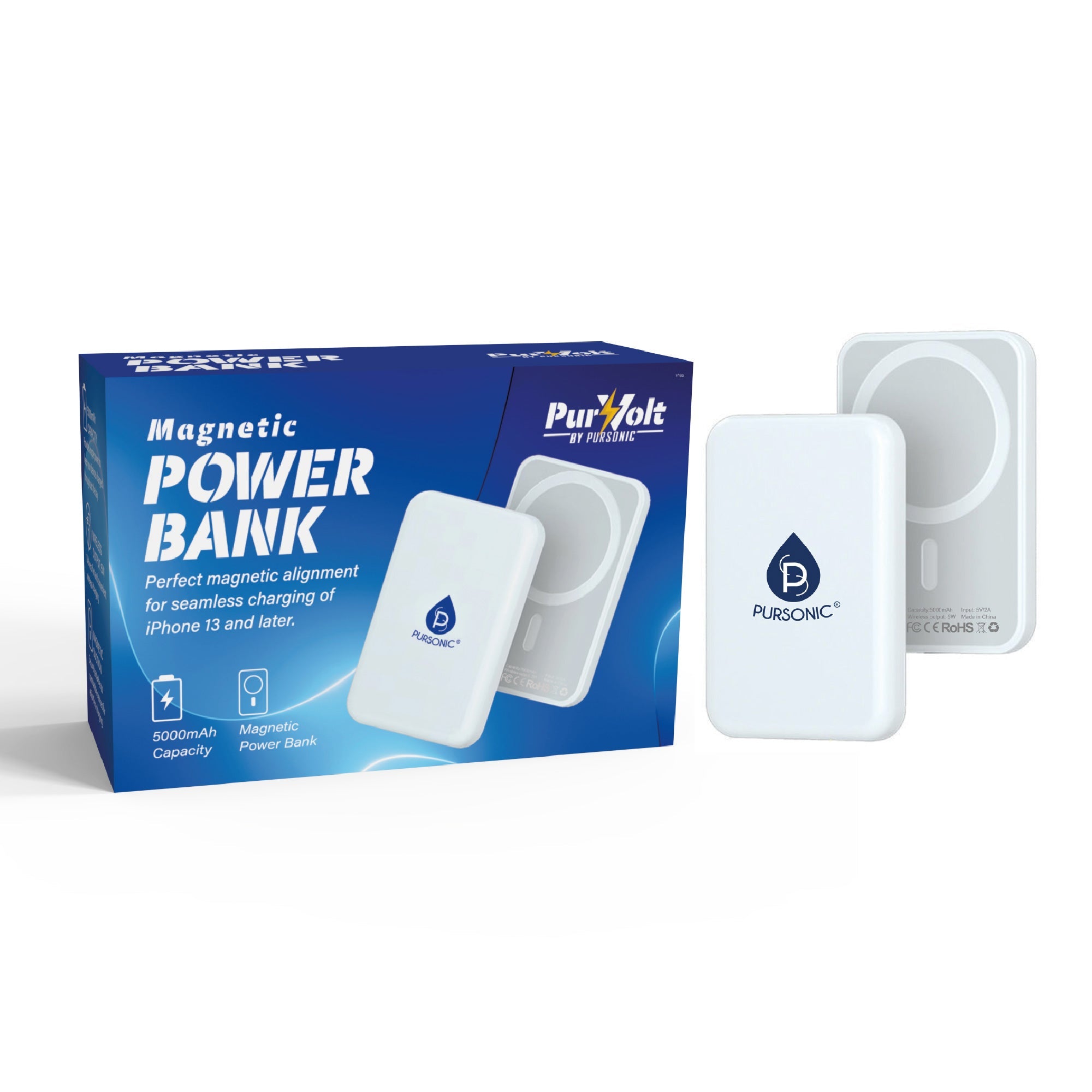 Magnetic Wireless Power Bank – Portable, Powerful, Effortless Charging