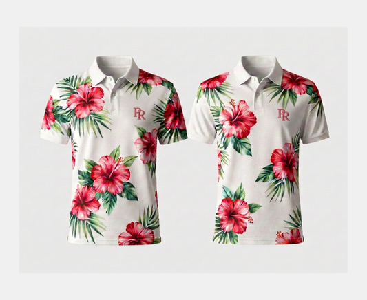 Tropical Floral Polo