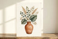 Boho Terracotta Vase Botanical Print