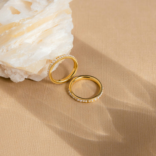 Dainty Gold Ring Set