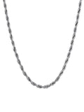 Men Gifts Silver Necklace Chains for Men Stainless Steel Necklace Mens Jewelry Mens Chains 50cm 3mm Rope Chain Necklace for Women 3mm 20 Inch Chain