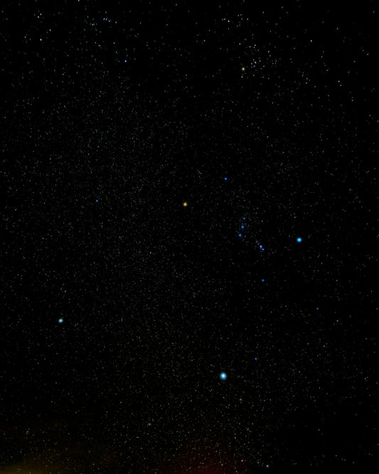 Zodiac Star Map Personalized Print - starry night sky